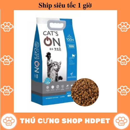 Thức Ăn Cho Mèo Hạt Khô Cat's On (Cat On) Hàn Quốc túi 1kg