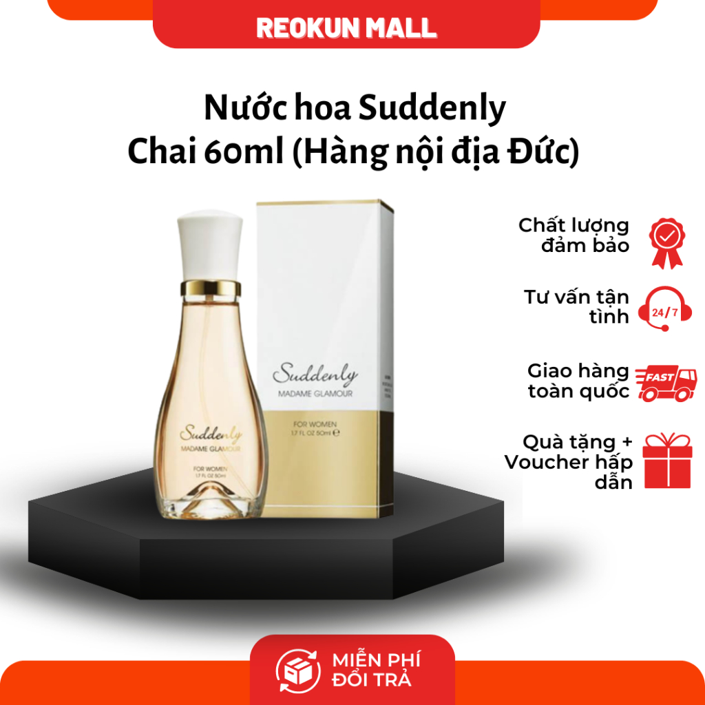 [ Chính Hãng] Nước Hoa Nữ Suddenly Đức
