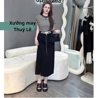 Chân váy umi hàn cạp chữ chân váy chữ A thiết kế dáng dài tôn dáng mã mới