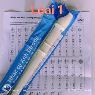 Sáo recorder học sinh 8 lỗ loại 1 - Sáo học sinh cấp 2 (Có Túi +Que Vệ Sinh)