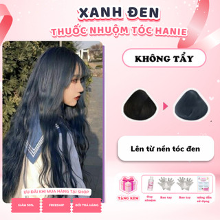 Thuốc Nhuộm Tóc Màu XANH ĐEN - KHÔNG TẨY  | haniehair