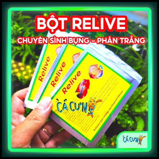 Bột relive xử lý khi cá bị sình bụng phân trắng - hàng công ty