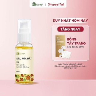 Dầu Tẩy Trang Rửa Mặt 3S Sạch Bã Nhờn Và Cặn Trang Điểm Trên Da Dưỡng Da Sáng Mịn Cỏ Mềm Homelab