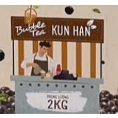 trân chấu đen/ trân châu tươi kun han túi 2kg/ topping trà sữa