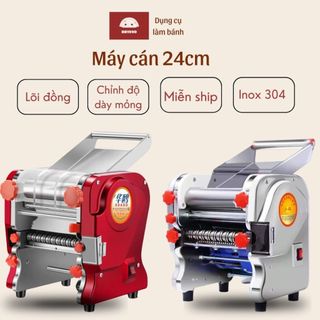 , máy cán bột bánh bao, máy cán mì, máy cán mực khô, lõi đồng, vỏ inox không gỉ, model mới nhất