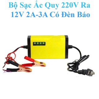 Bộ Sạc Ắc Quy Có Đèn Báo  220V Ra 12V 2A-3A