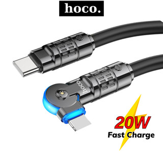 Dây sạc nhanh 20W 27W Hoco Cáp silicon siêu bền chống quá tải nhiệt dùng cho 11 13 12 14 promax