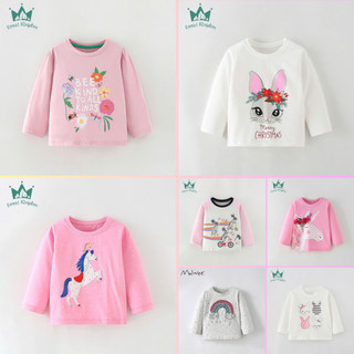 Áo thun cho bé gái hãng Malwee FK Áo dài tay thu đông chất thun cotton cho bé gái 2-8 tuổi P2 - Jumping Beans 