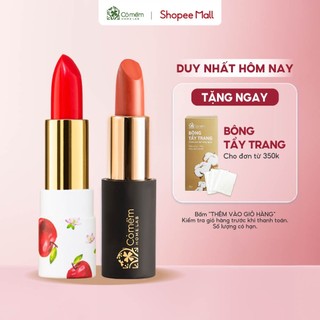 Combo Son Môi Táo Xinh Dưỡng Môi An Toàn Cỏ Mềm
