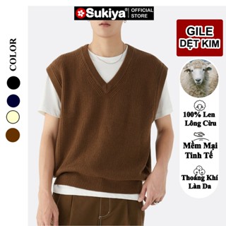 Áo Len Nam GhiLe SUKIYA Cộc Tay Chất Len Lông Cừu Mềm Mịn Đủ Size Mẫu Mới Nhất 2024 AL43