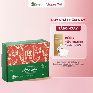 Xà bông Tắm Và Rửa Mặt Thiên Nhiên Hạt Mùi Già Tết Đến Quanh Năm Cỏ Mềm 90g