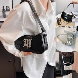 (Ảnh thật) Túi Kẹp Nách M Mis Màu bạc/đen/trắng Xách Nữ Đẹp Đeo Vai Đeo Chéo Quai Bèo Vừa điện thoại TSTX0963