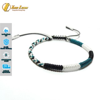 Vòng tay chỉ cao cấp bện handmade kiểu tibets đa sắc phong cách may mắn bình an - DIY TUỆ LÂM