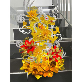 Phôi rồng, thân rồng trang trí tháp oản "size trung cao 30cm"