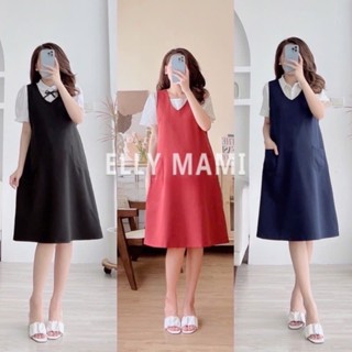 [BEST SELLER] ( 40kg - 95kg ) Set Yếm Bầu , Suông Chất Chéo Thái , 2 Túi Cổ V , Form Dễ Mặc, MCN