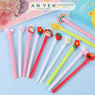 Bút bi cute mực nước nhiều màu