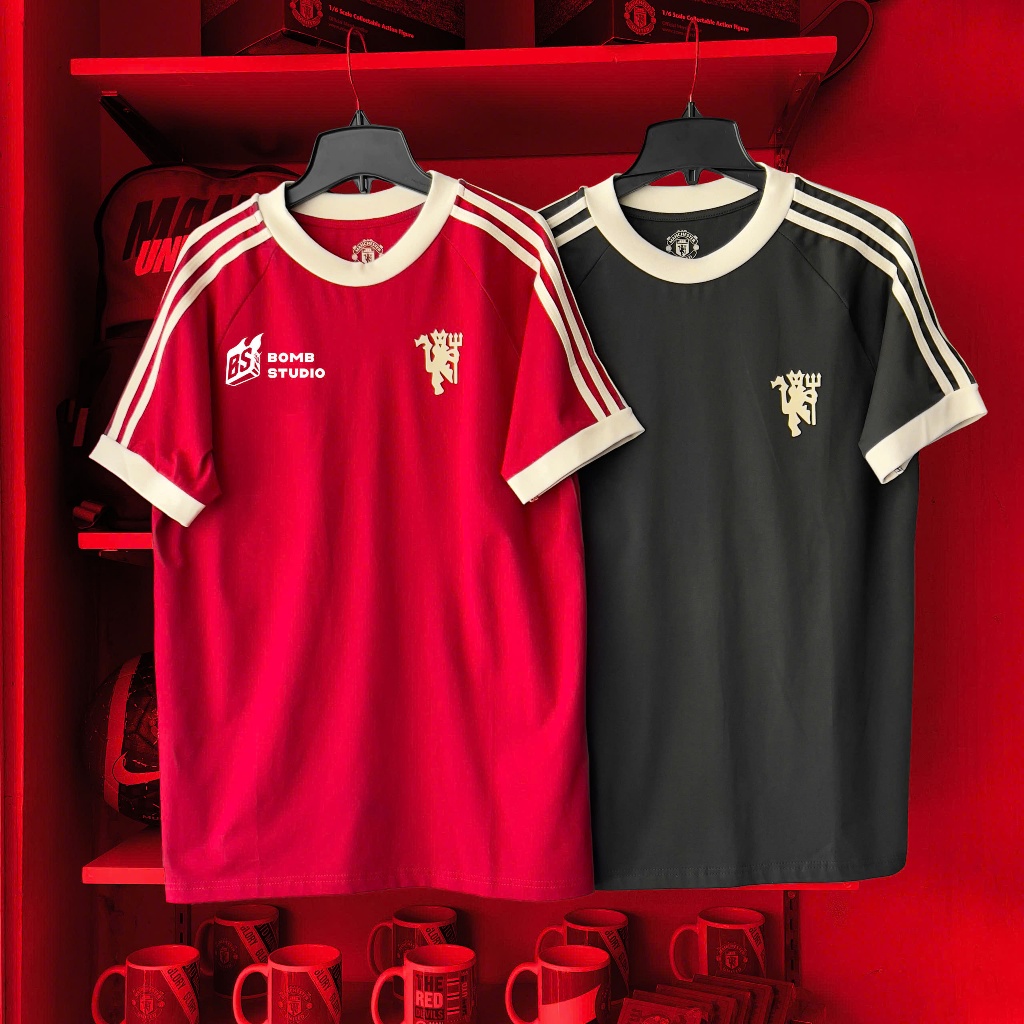 Áo thun Thời Trang DAS Original Manchester United 2 màu Đỏ Đô & Xám Xanh - BOMBSHOP [TS202]