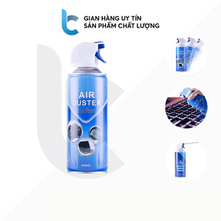 Bình Xịt Khí Nén Vệ Sinh Bàn Phím Macbook, Laptop, Case PC 400ml O3 Nén Lỏng (Có Vòi Xịt)