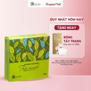Xà Bông Tắm Thiên Nhiên An Toàn Trà Xanh Mát Lạnh Cỏ Mềm 90g