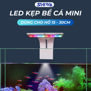 Đèn Bể Cá Thuỷ Sinh Mini ĐỔI MÀU (Cho Bể 15 - 40cm) - Đèn Led Cho Hồ Cá Cảnh SHIWA