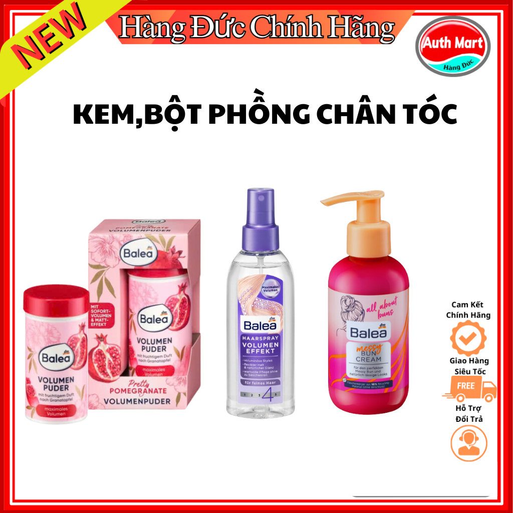 Bột làm phồng chân tóc Balea hàng Đức đủ bill
