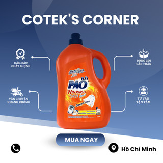 Nước giặt xả Pao 3000ml Thái Lan, nước giặt xả quần áo đậm đặc, siêu sạch Pao