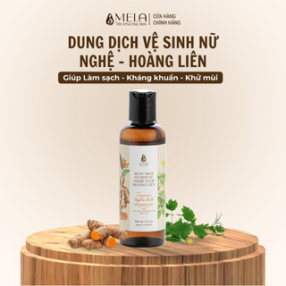 Dung Dịch Vệ Sinh Phụ Nữ Nghệ Hoàng Liên MELA Dịu Nhẹ, Làm Sạch Giảm Mùi Cân Bằng Độ Ẩm 100ml - ML06