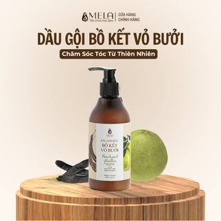 Dầu Gội Bồ Kết Vỏ Bưởi MELA Thiên Nhiên Giúp Sạch Gàu, Tóc Mềm Mượt Và Chắc Khoẻ 300ml - ML13