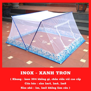 Mùng chụp tự bung khung xếp trùm kín chống muỗi gấp gọn - màn chụp tự bung người lớn tiện dụng Kiều Phi