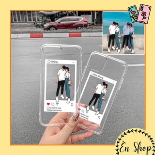 [Mã ELHA9 giảm 15% đơn 50K] Ốp điện thoại vẽ line in ảnh theo yêu cầu