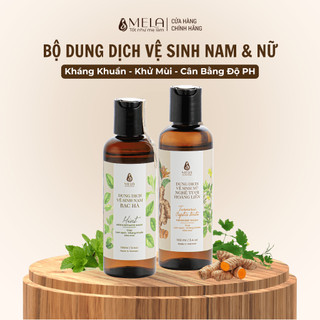 Bộ Dung Dịch Vệ Sinh Nam Nữ MELA Kháng Khuẩn Khử Mùi và Cân Bằng Độ PH 100ml - ML17