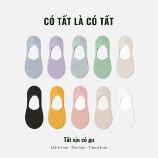 Tất Lười Cao Cấp Có Tất Là Có Tất cho nữ chống tụt gót nhờ lớp silicone chữ M siêu bám chân_NANGNGOT