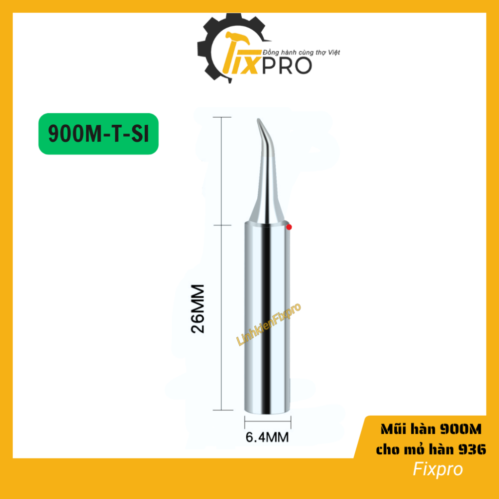 Mũi hàn 900M Mũi hàn cong Mũi hàn nhọn cong cho mỏ hàn 936 Đầu hàn nhọn cong 900M-T-SI cho mỏ hàn 93