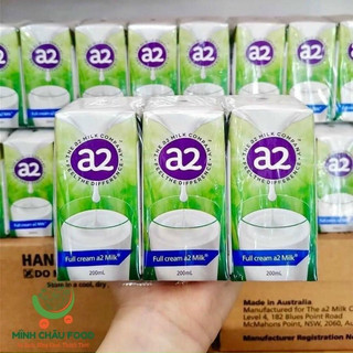 (Lốc 6 hộp) Sữa tươi A2 nguyên kem hộp pha sẵn 200ml date 2023