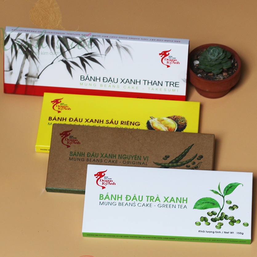 [Rồng Vàng Kỳ Anh] Bánh Đậu Xanh Hải Dương- Làm Quà- Truyền Thống, Ngọt Vừa, Thơm Ngon - Mung Beans Cake [Xanh Suốt HCM]