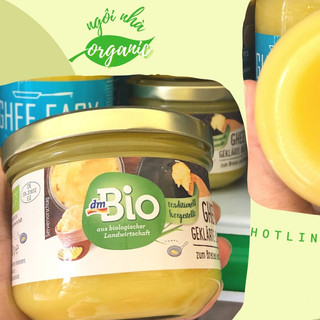 Bơ Ghee hữu cơ dmBio/Parliament 180g - bé từ 8 tháng dùng được