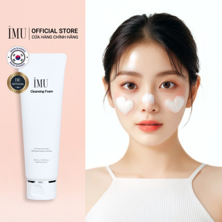 Sữa rửa mặt tạo bọt cho da dầu hàn quốc imu cleansing foam 120ml