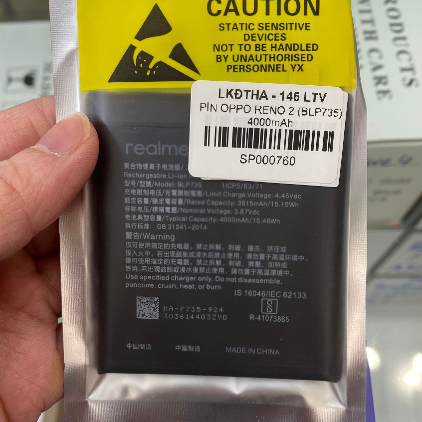 Pin Oppo Reno 2 (BLP735) bh 6 tháng