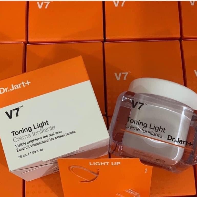 Kem dưỡng V7 Toning light ,Kem dưỡng trắng da bật tone v7 toning light dr.jart+ full size 50ml ,15ml