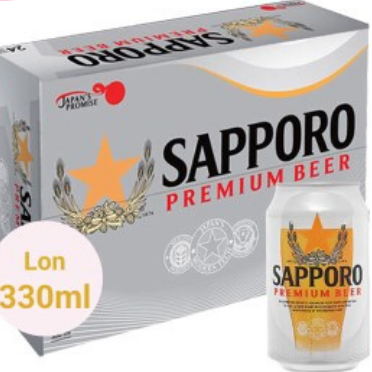 Bia SAPPORO Premium lon 330ml