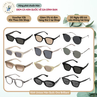 258 mẫu Kính thời trang unisex One Brilliand Hàn Quốc Nam & Nữ kính râm đi biển chống tia UV