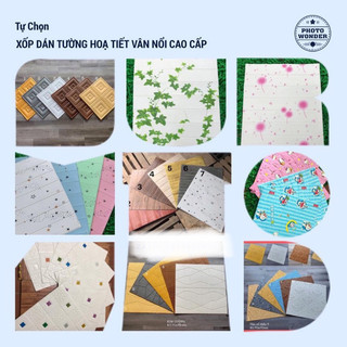 XỐP DÁN TƯỜNG 3D - Hoa Văn Họa Tiết Cao Cấp Cực Đẹp.