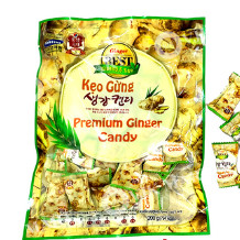 SÂM HOÀNG DIỆU -  Kẹo sâm gừng cứng 200g đóng gói VN