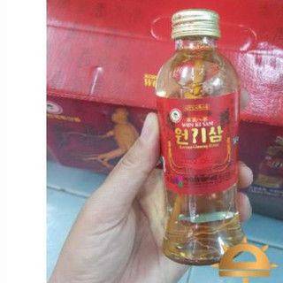 SÂM HOÀNG DIỆU -  Lẻ 1 chai Nước uống tăng lực nguyên củ sâm KGS , Won Ki Sam Korean Ginseng Drink 100ml