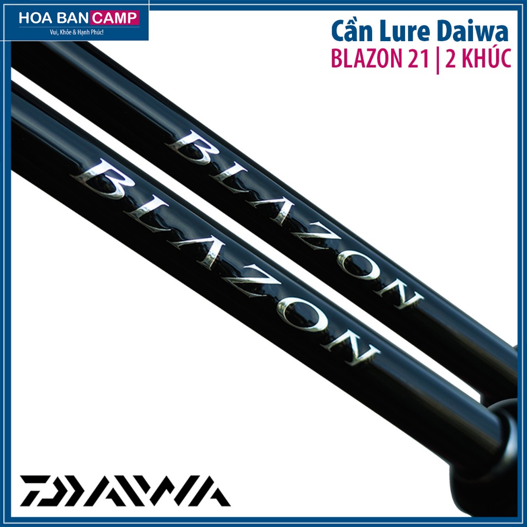 Cần Lure Daiwa Blazon 21 | 2 Khúc - Megatop, Braiding-X, Pad Máy AirSensor, Khoen Fuji Alconite...