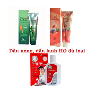 Dầu lạnh Hàn Quốc xanh/đỏ Glucosamine&Omega3 150ml