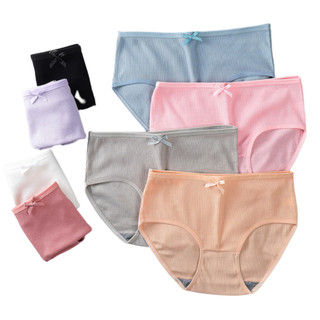 Combo 10 quần lót nữ a08 cạp vừa đính nơ, dễ thương nâng mông gợi cảm dễ thương thoáng mát