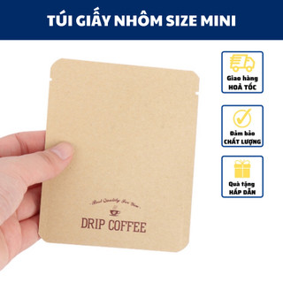 Phin giấy pha cà phê nguyên chất vỏ phin giấy Túi Giấy Nhôm Lọc Cà Phê nguyên chất du lịch nhỏ gọn cafe pha phin