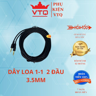 Dây loa 1 ra 1, dây 2 đầu 3.5 1.5m, 3m, 5m hàng chất lượng giá tốt.shopphukienvtq