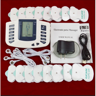 Máy massage châm cứu bấm huyệt xung điện toàn thân đa năng tặng kèm 16 miếng dán